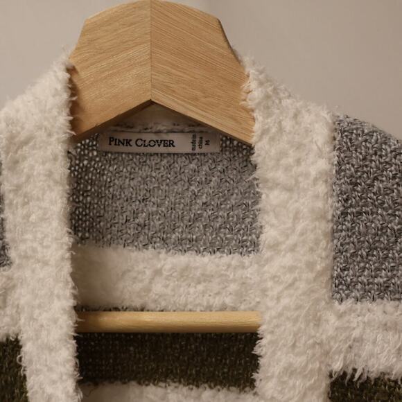 Stitch Fix Pink Clover Women's Millicent Size Medium Tunic White Green Gray - Picture 6 of 13